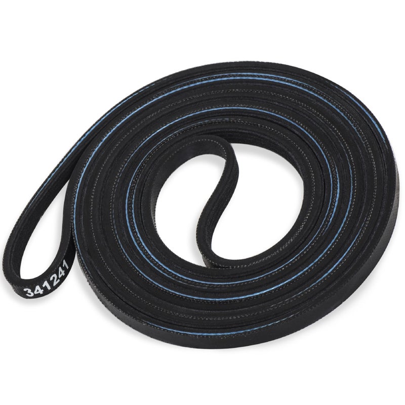 BlueStars 341241 Dryer Drum Belt - Compatible with Whirlpool Kenmore Roper Amana Dryers - Replaces 8066065 AP2946843 W10127457 PS346995 14210003 31531589 31001026 3394651 529597 WED4815EW1 NED4655EW1 - Image 1